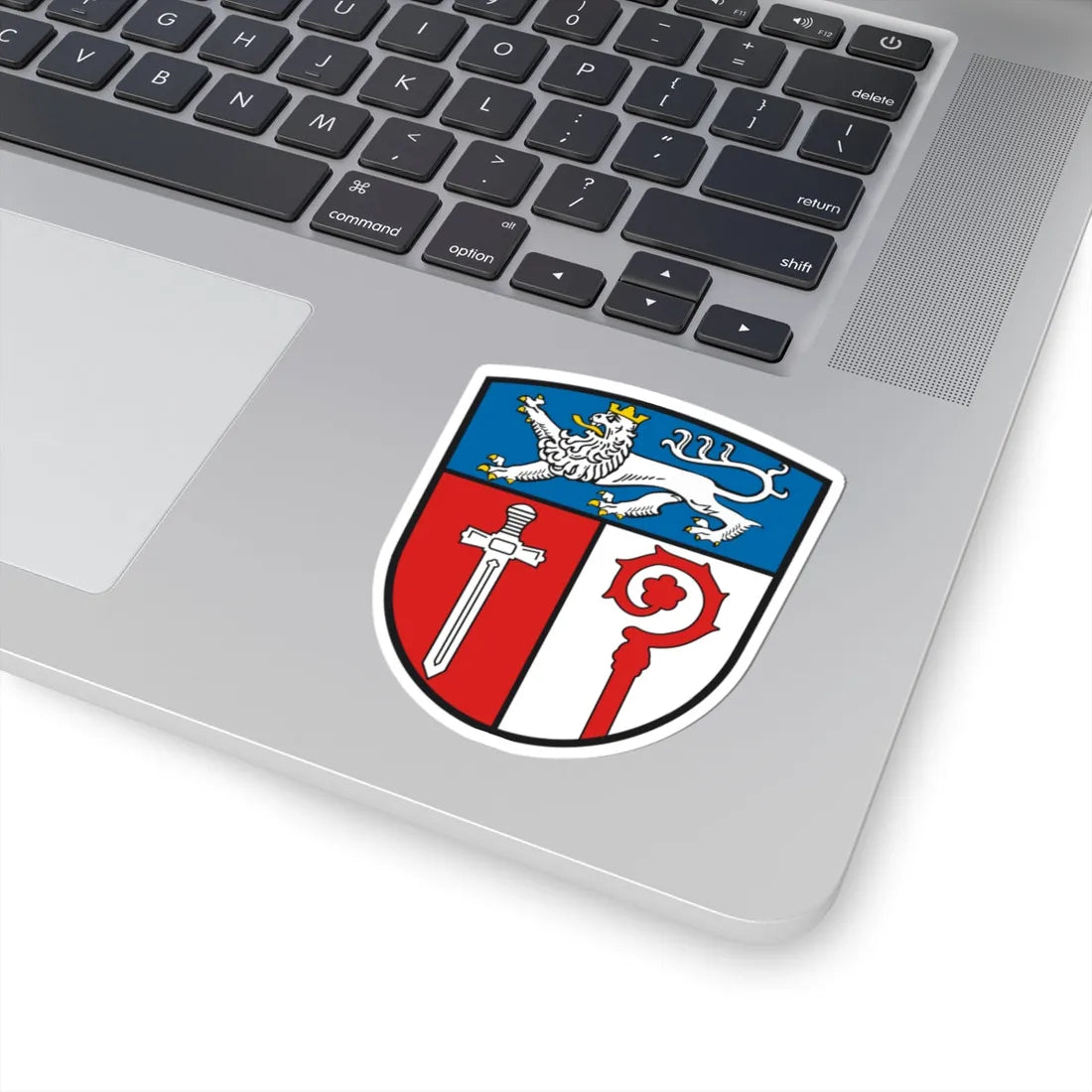 Wappen Landkreis Ostallgaeu (Germany) (Coat of Arms) STICKER Vinyl Kiss-Cut Decal - The Sticker Space