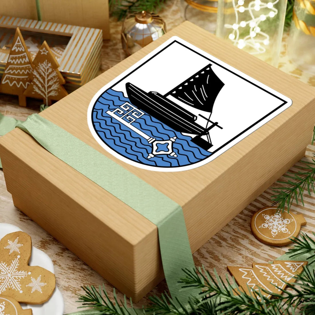 Wappen Landkreis Osterholz (Germany) (Coat of Arms) STICKER Vinyl Kiss-Cut Decal - The Sticker Space