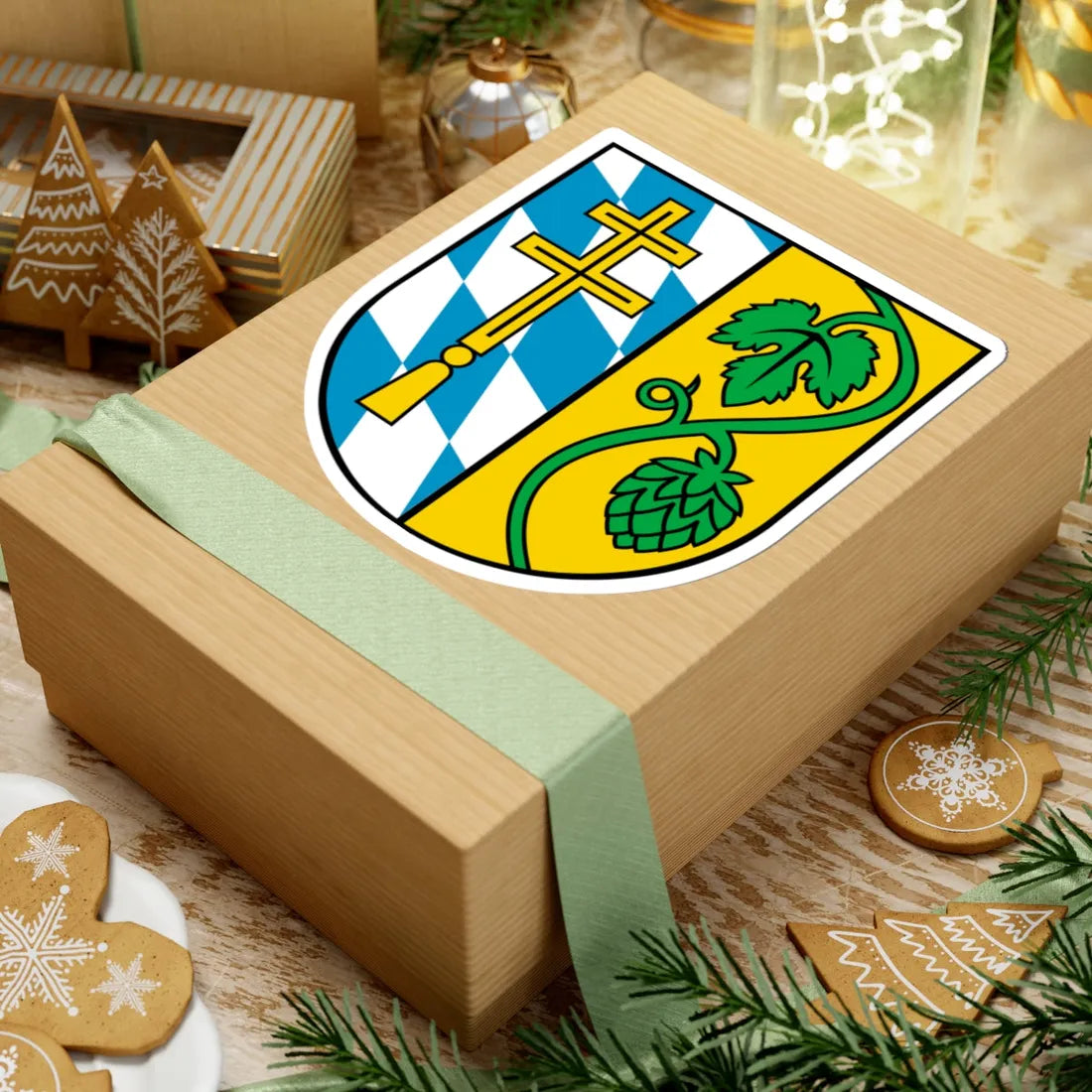 Wappen Landkreis Pfaffenhofen an der Ilm (Germany) (Coat of Arms) STICKER Vinyl Kiss-Cut Decal - The Sticker Space