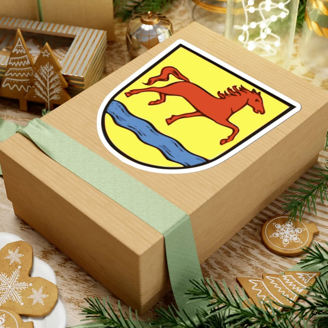 Wappen Landkreis Pfarrkirchen (Germany) (Coat of Arms) STICKER Vinyl Kiss-Cut Decal - The Sticker Space