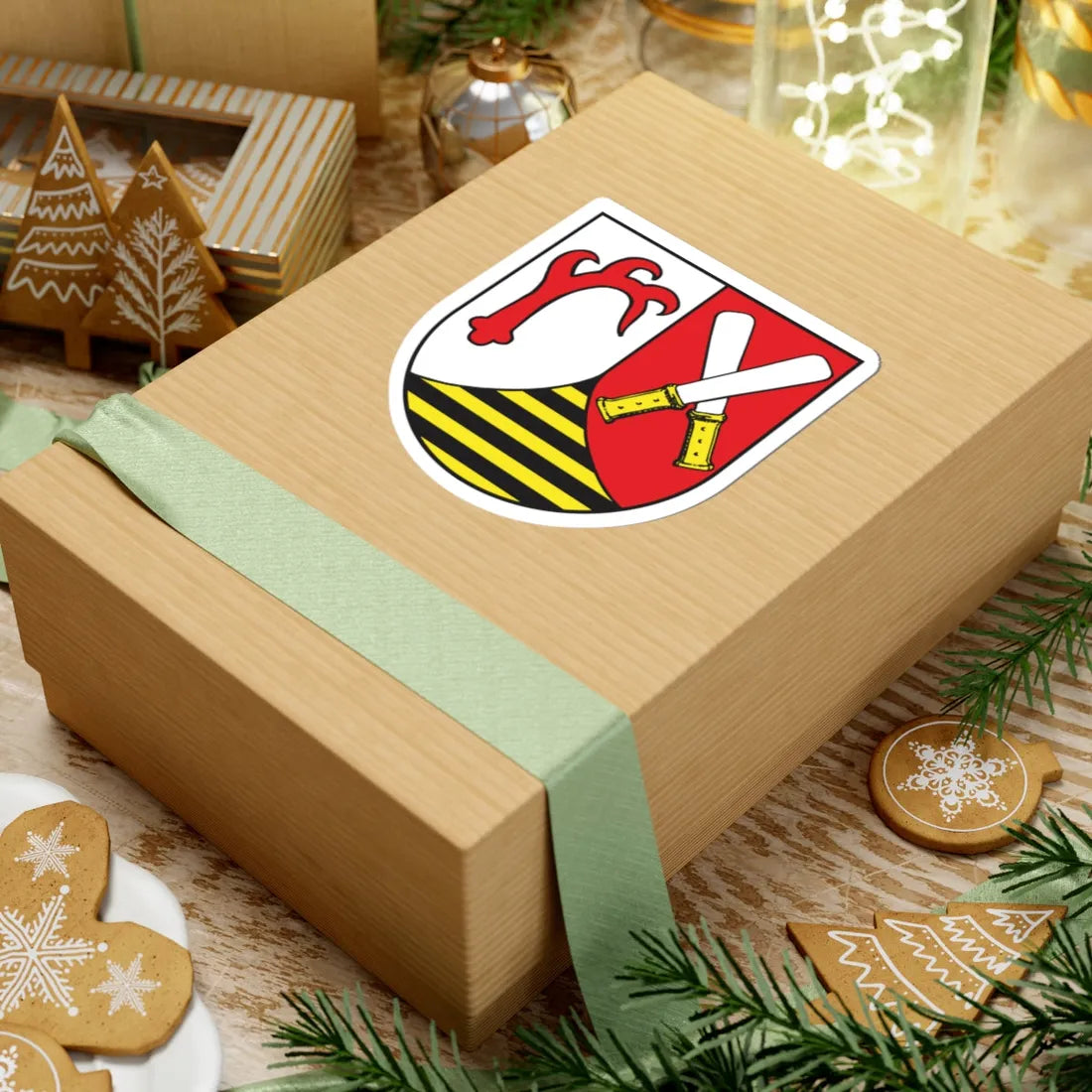 Wappen Landkreis Quedlinburg (Germany) (Coat of Arms) STICKER Vinyl Kiss-Cut Decal - The Sticker Space