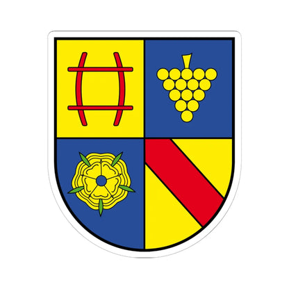 Wappen Landkreis Rastatt (Germany) (Coat of Arms) STICKER Vinyl Kiss-Cut Decal 6 Inch White - The Sticker Space