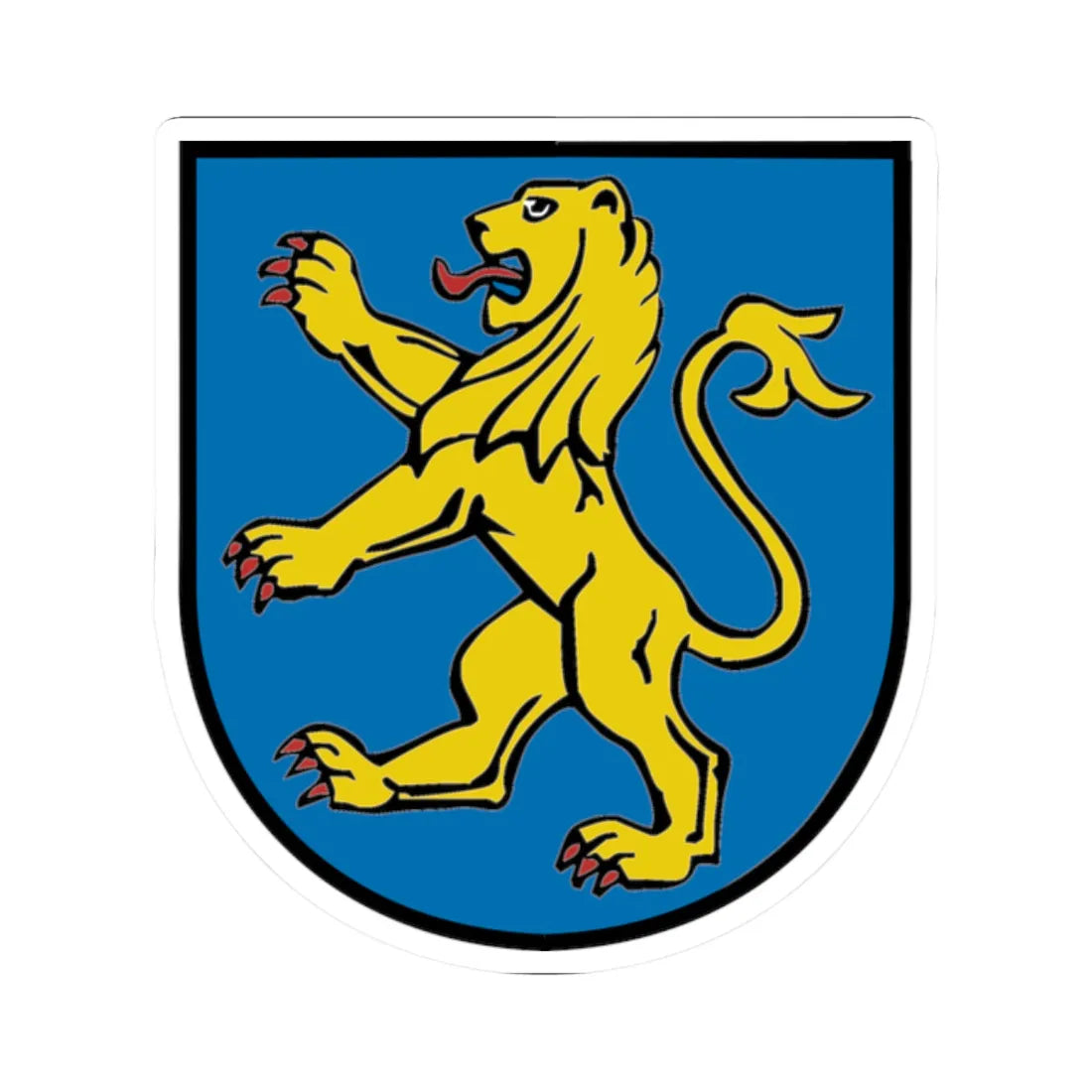 Wappen Landkreis Ravensburg2 (Germany) (Coat of Arms) STICKER Vinyl Kiss-Cut Decal 2 Inch White - The Sticker Space