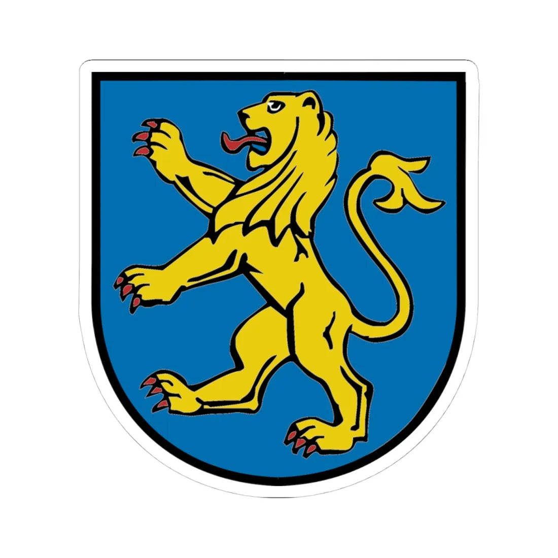 Wappen Landkreis Ravensburg2 (Germany) (Coat of Arms) STICKER Vinyl Kiss-Cut Decal 4 Inch White - The Sticker Space