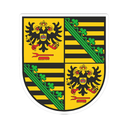 Wappen Landkreis Saalfeld-Rudolstadt (Germany) (Coat of Arms) STICKER Vinyl Kiss-Cut Decal 3 Inch White - The Sticker Space