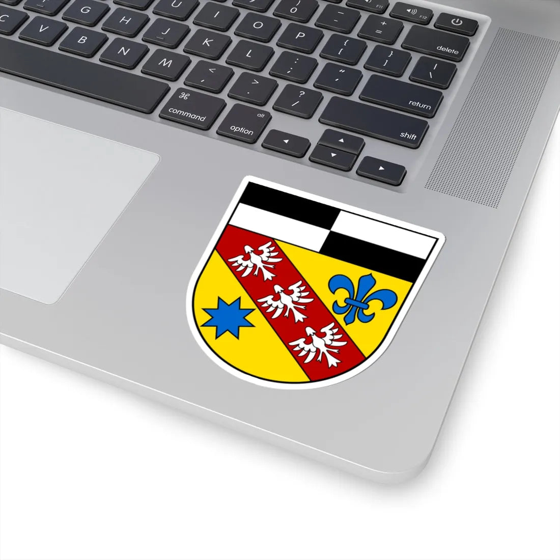 Wappen Landkreis Saarlouis (Germany) (Coat of Arms) STICKER Vinyl Kiss-Cut Decal - The Sticker Space