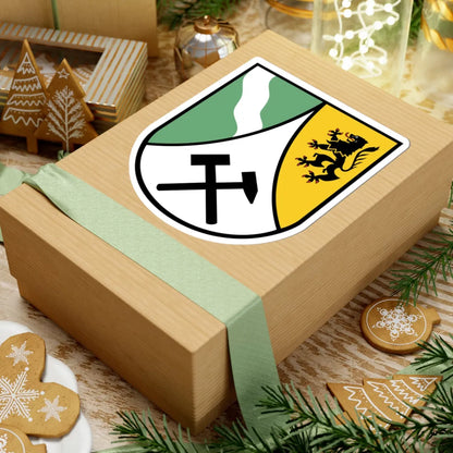 Wappen Landkreis Saechsische Schweiz-Osterzgebirge (Germany) (Coat of Arms) STICKER Vinyl Kiss-Cut Decal - The Sticker Space