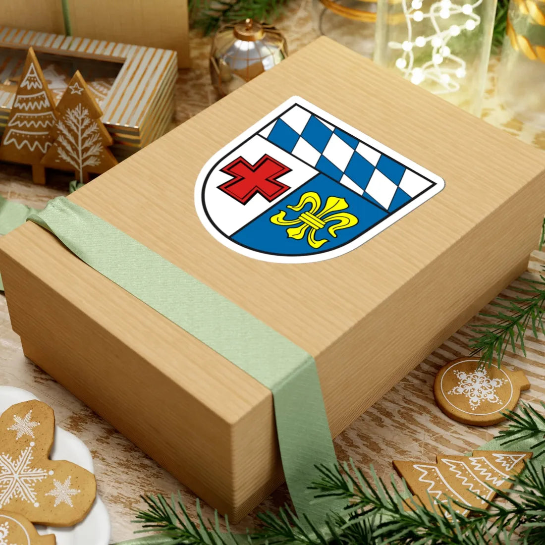 Wappen Landkreis Schwabmünchen (Germany) (Coat of Arms) STICKER Vinyl Kiss-Cut Decal - The Sticker Space