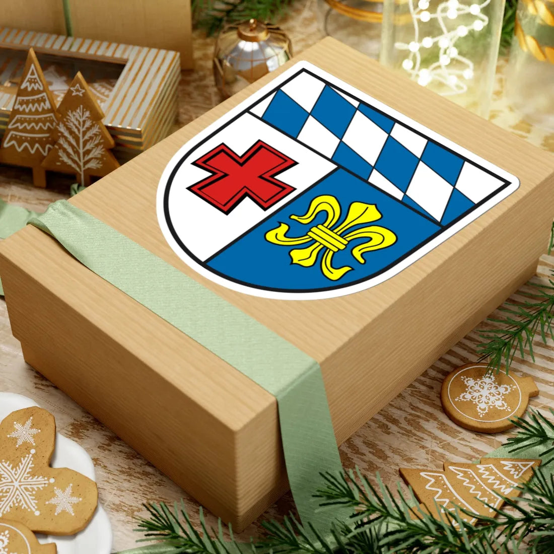 Wappen Landkreis Schwabmünchen (Germany) (Coat of Arms) STICKER Vinyl Kiss-Cut Decal - The Sticker Space