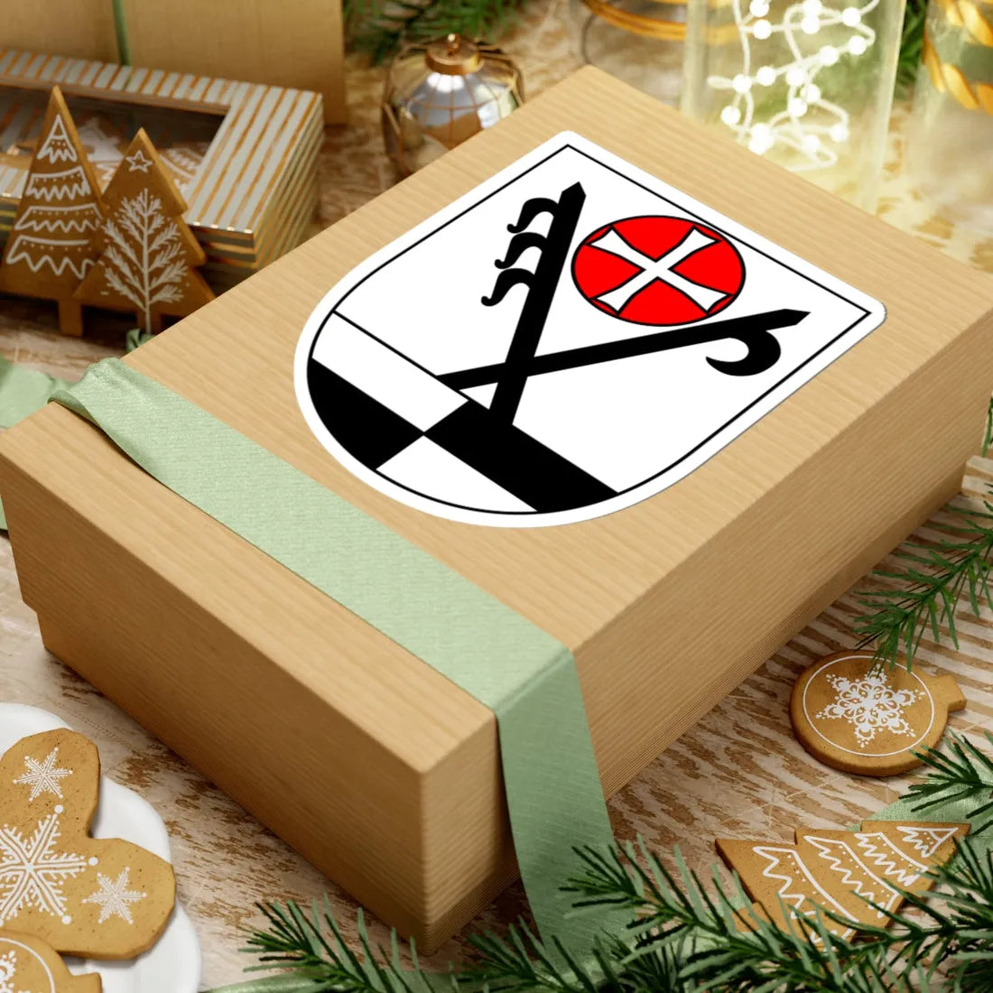 Wappen Landkreis Schwaebisch Hall (Germany) (Coat of Arms) STICKER Vinyl Kiss-Cut Decal - The Sticker Space