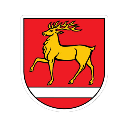Wappen Landkreis Sigmaringen (Germany) (Coat of Arms) STICKER Vinyl Kiss-Cut Decal 6 Inch White - The Sticker Space