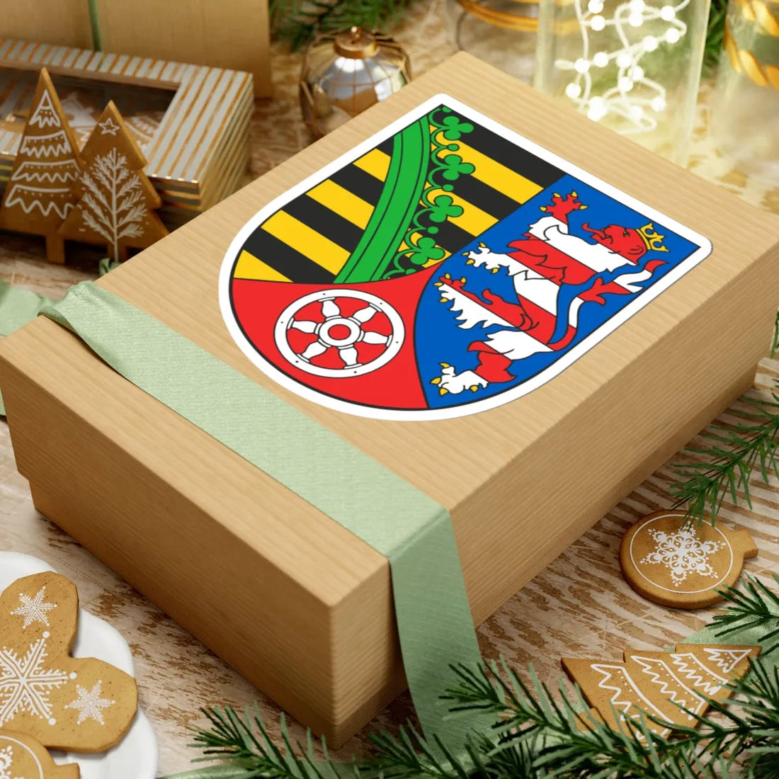 Wappen Landkreis Sömmerda (Germany) (Coat of Arms) STICKER Vinyl Kiss-Cut Decal - The Sticker Space