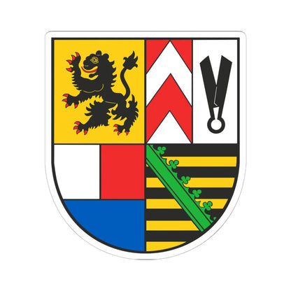 Wappen Landkreis Sonneberg (Germany) (Coat of Arms) STICKER Vinyl Kiss-Cut Decal 6 Inch White - The Sticker Space