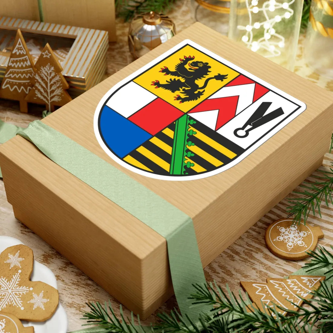 Wappen Landkreis Sonneberg (Germany) (Coat of Arms) STICKER Vinyl Kiss-Cut Decal - The Sticker Space