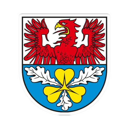 Wappen Landkreis Stendal bis 1994 (Germany) (Coat of Arms) STICKER Vinyl Kiss-Cut Decal 2 Inch White - The Sticker Space