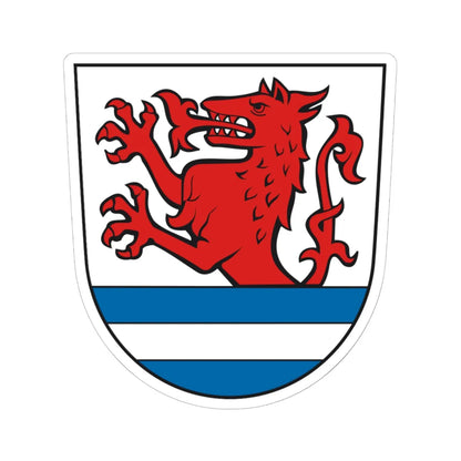 Wappen Landkreis Vilsbiburg (Germany) (Coat of Arms) STICKER Vinyl Kiss-Cut Decal 6 Inch White - The Sticker Space