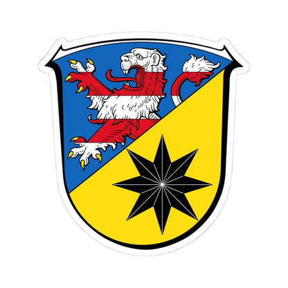 Wappen Landkreis Waldeck-Frankenberg (Germany) (Coat of Arms) STICKER Vinyl Kiss-Cut Decal 4 Inch White - The Sticker Space