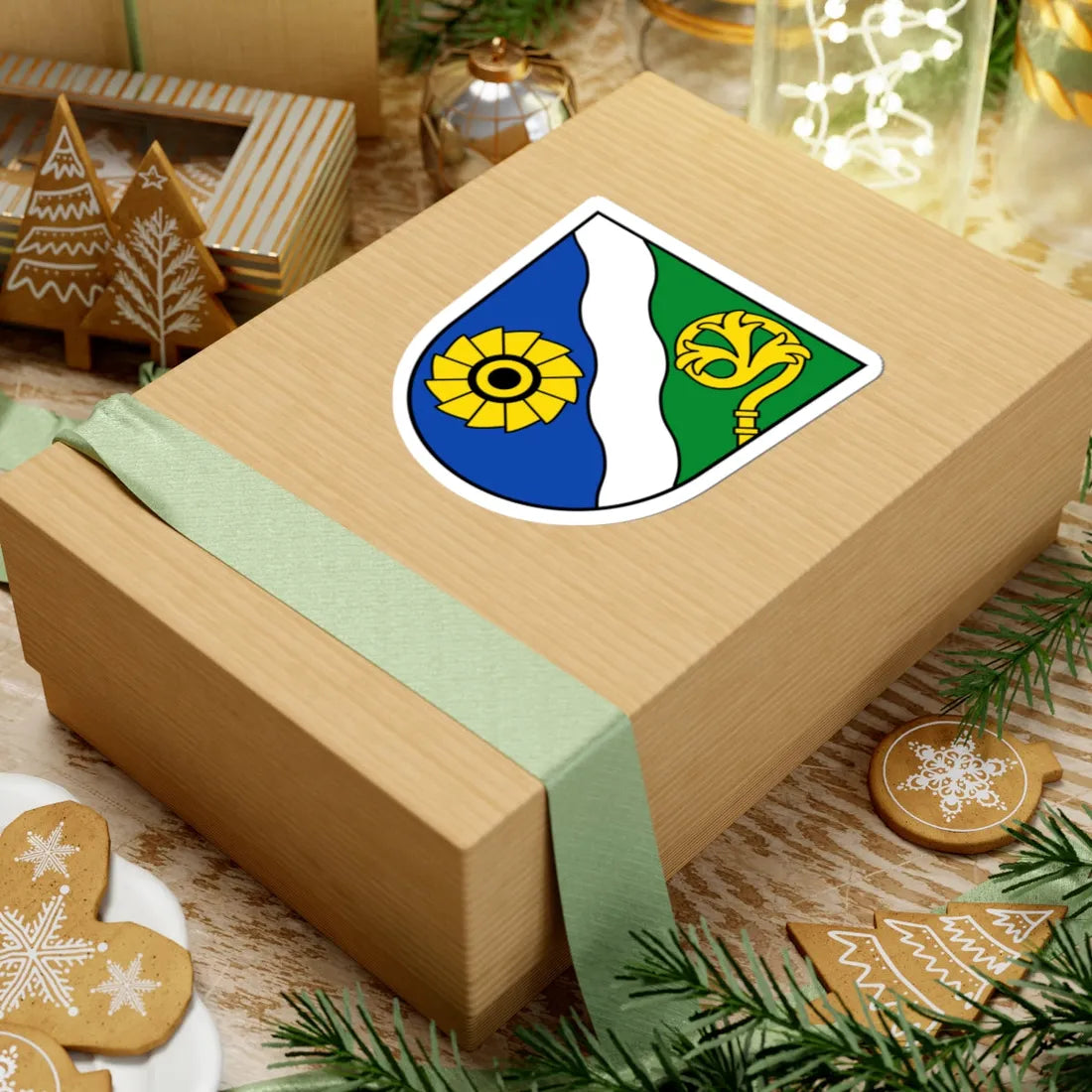 Wappen Landkreis Waldshut (Germany) (Coat of Arms) STICKER Vinyl Kiss-Cut Decal - The Sticker Space