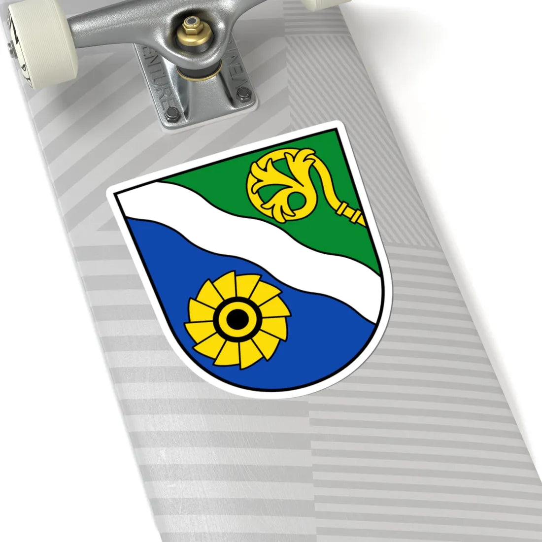 Wappen Landkreis Waldshut (Germany) (Coat of Arms) STICKER Vinyl Kiss-Cut Decal - The Sticker Space