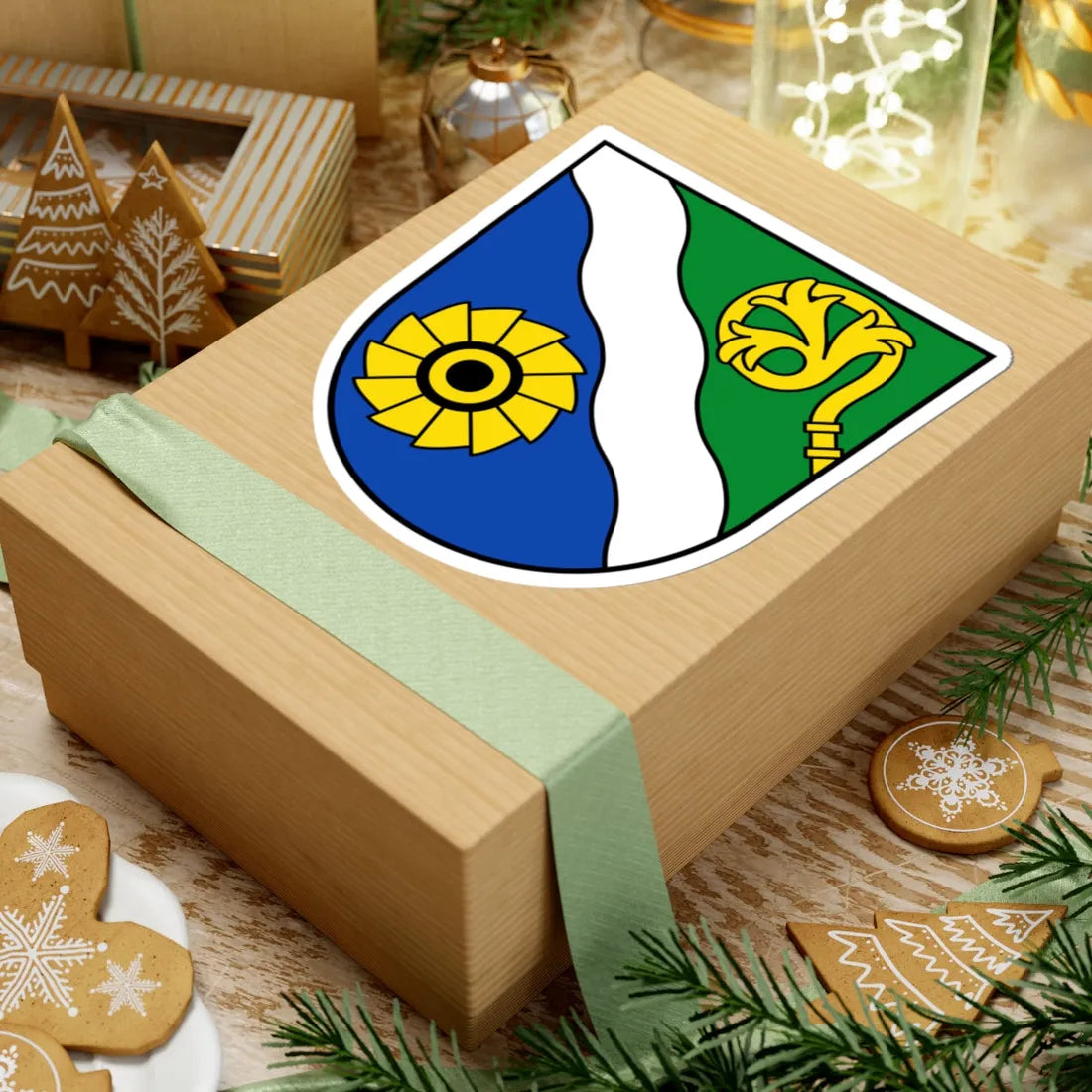 Wappen Landkreis Waldshut (Germany) (Coat of Arms) STICKER Vinyl Kiss-Cut Decal - The Sticker Space