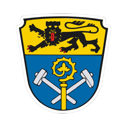 Wappen Landkreis Weilheim-Schongau (Germany) (Coat of Arms) STICKER Vinyl Kiss-Cut Decal 4 Inch White - The Sticker Space