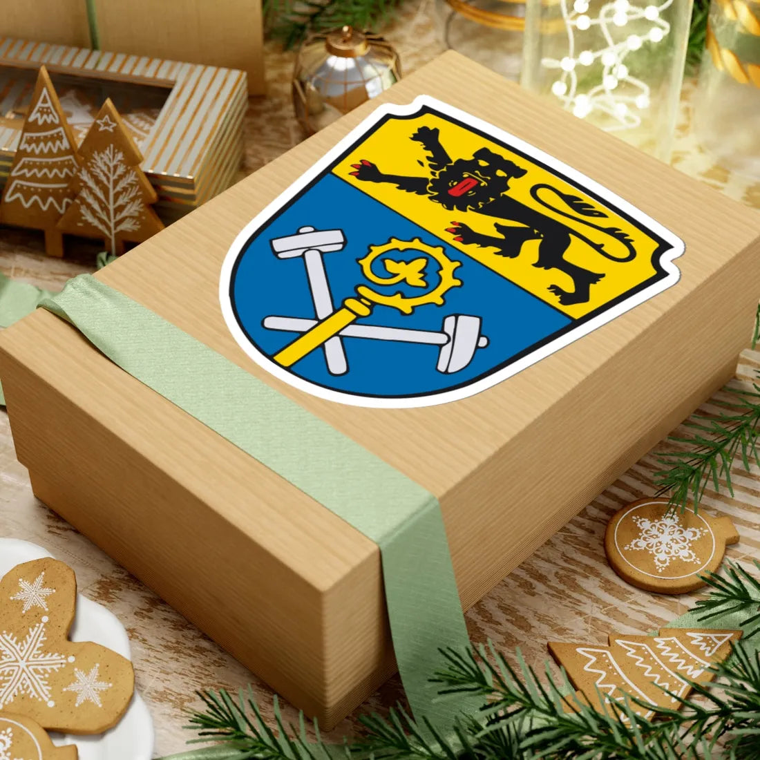 Wappen Landkreis Weilheim-Schongau (Germany) (Coat of Arms) STICKER Vinyl Kiss-Cut Decal - The Sticker Space