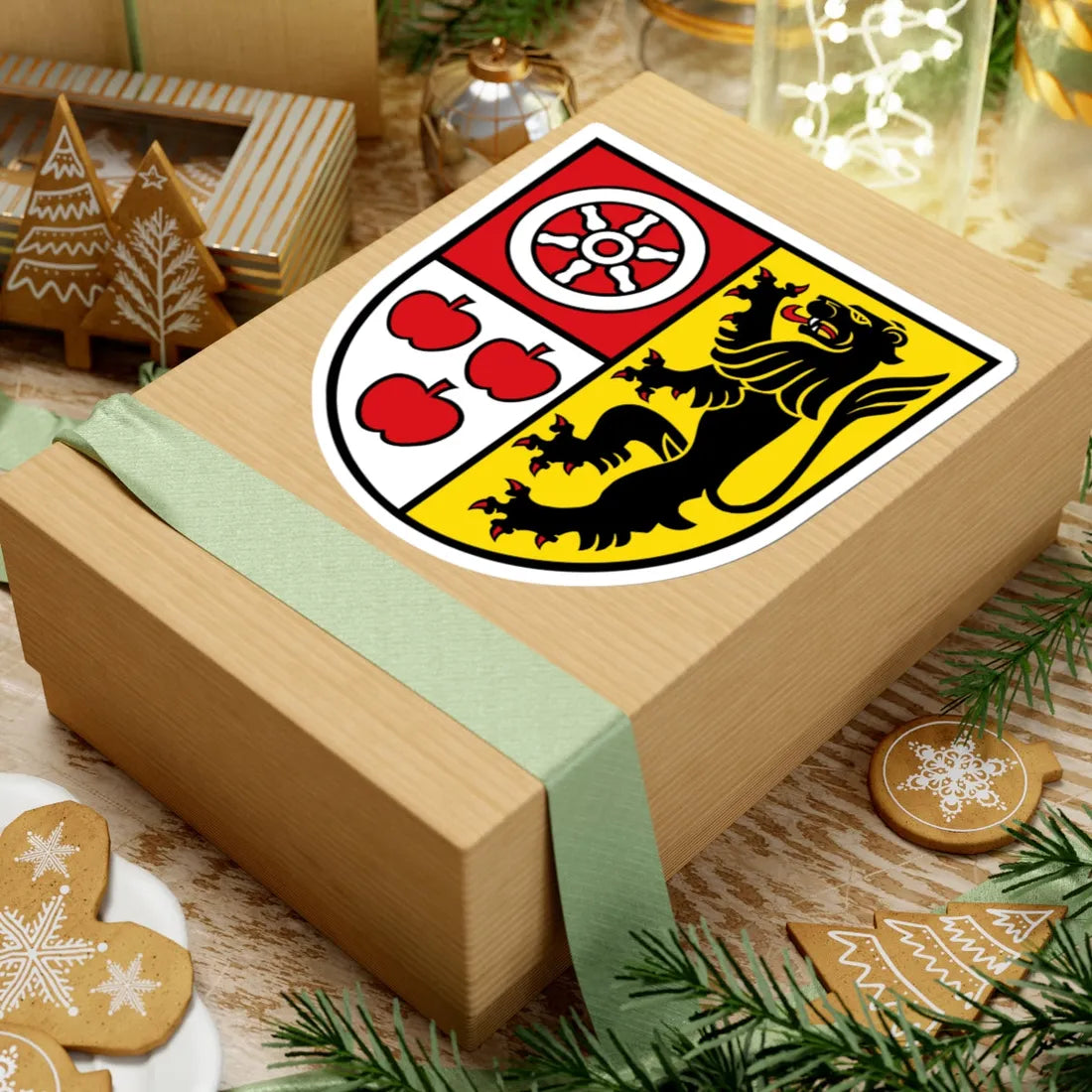 Wappen Landkreis Weimarer Land (Germany) (Coat of Arms) STICKER Vinyl Kiss-Cut Decal - The Sticker Space