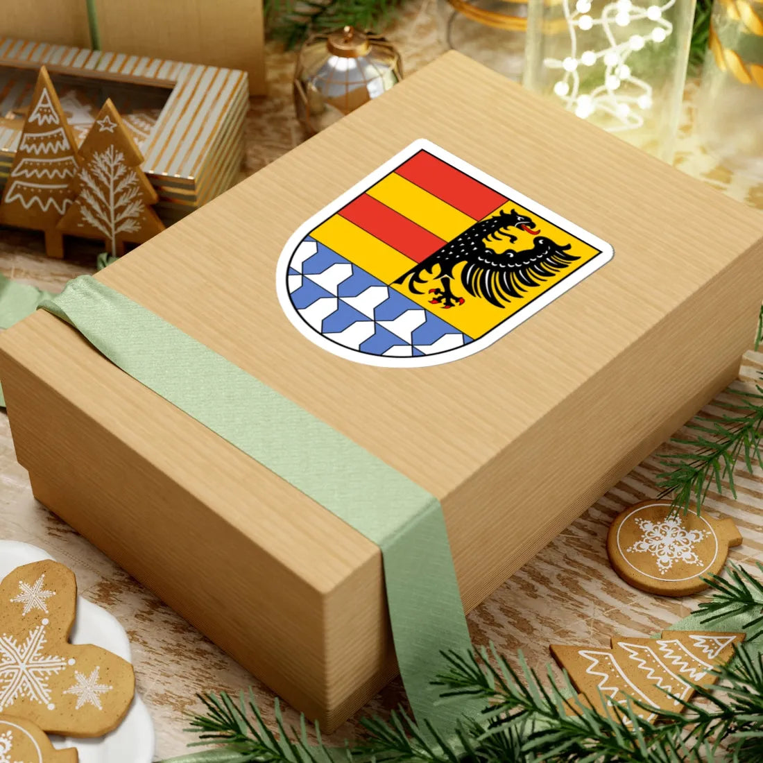 Wappen Landkreis Weissenburg-Gunzenhausen (Germany) (Coat of Arms) STICKER Vinyl Kiss-Cut Decal - The Sticker Space