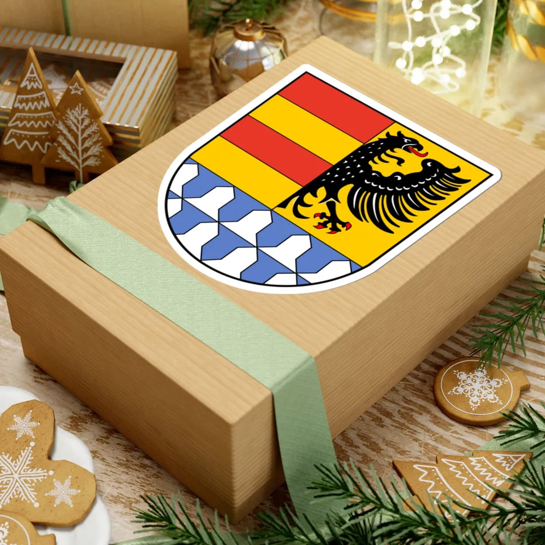 Wappen Landkreis Weissenburg-Gunzenhausen (Germany) (Coat of Arms) STICKER Vinyl Kiss-Cut Decal - The Sticker Space