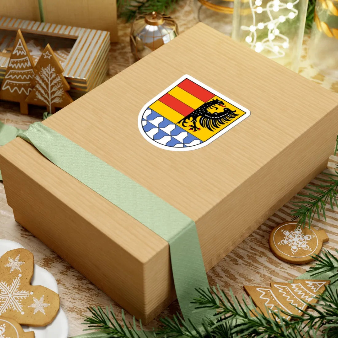 Wappen Landkreis Weissenburg-Gunzenhausen (Germany) (Coat of Arms) STICKER Vinyl Kiss-Cut Decal - The Sticker Space