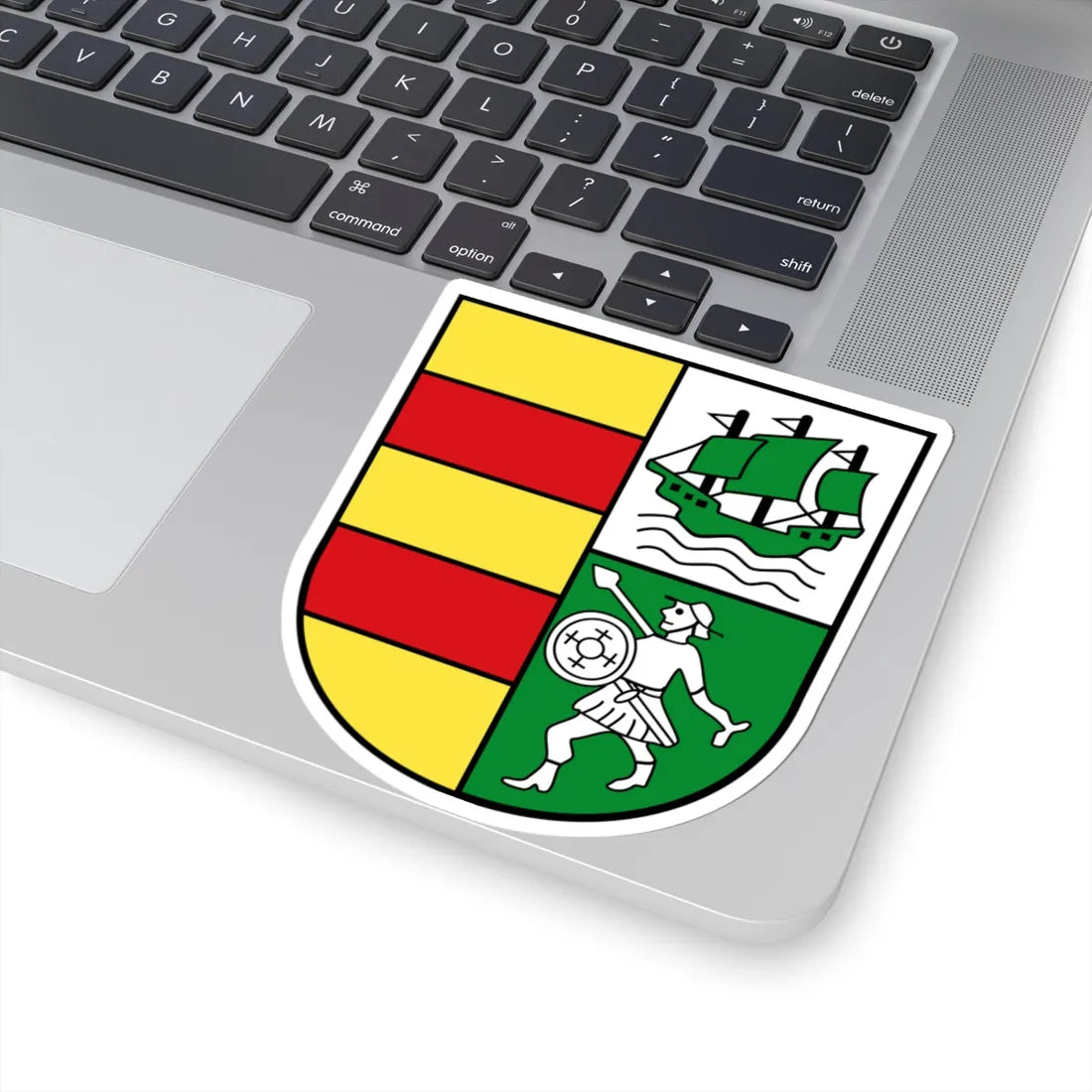 Wappen Landkreis Wesermarsch (Germany) (Coat of Arms) STICKER Vinyl Kiss-Cut Decal - The Sticker Space