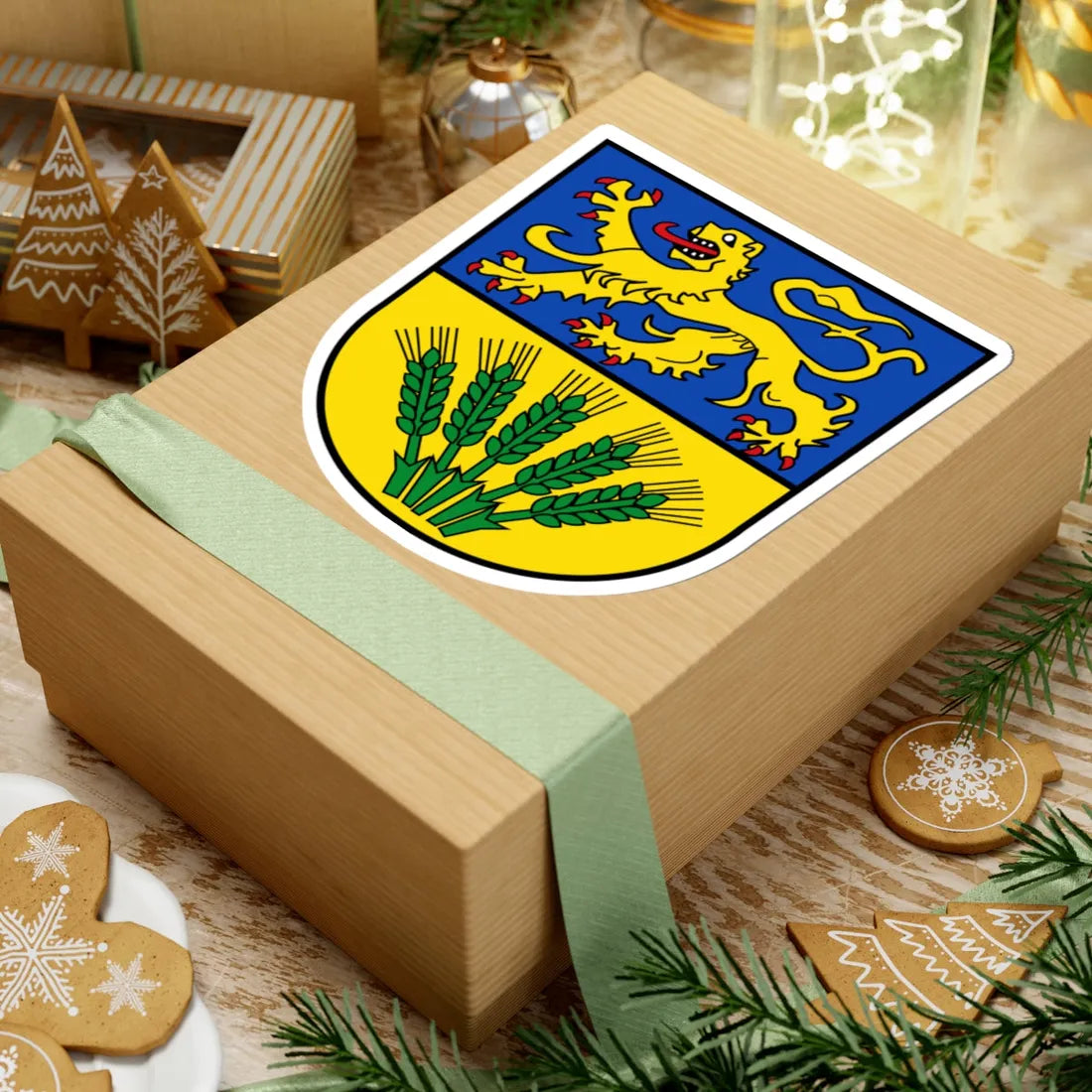 Wappen Landkreis Wolfenbüttel (Germany) (Coat of Arms) STICKER Vinyl Kiss-Cut Decal - The Sticker Space