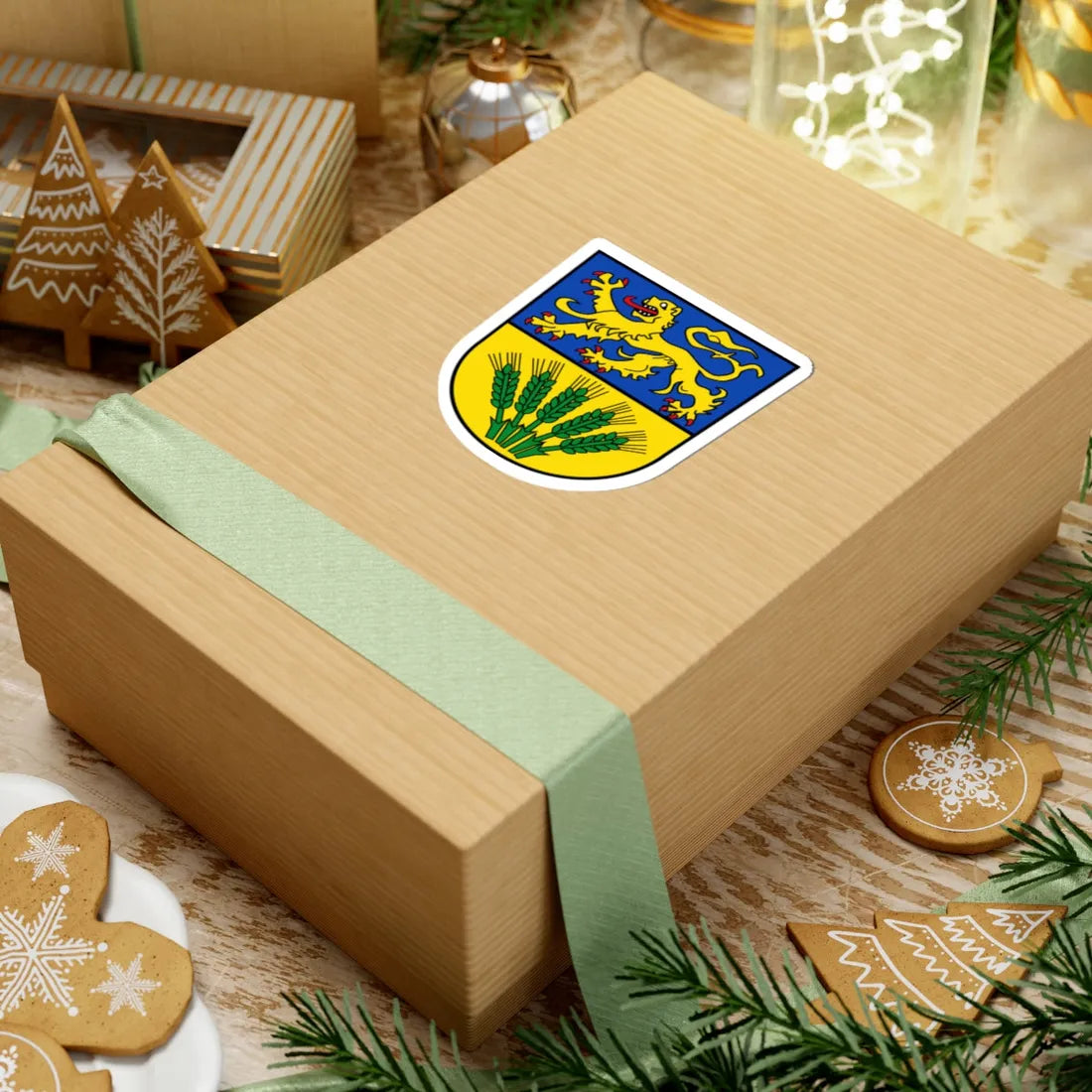 Wappen Landkreis Wolfenbüttel (Germany) (Coat of Arms) STICKER Vinyl Kiss-Cut Decal - The Sticker Space