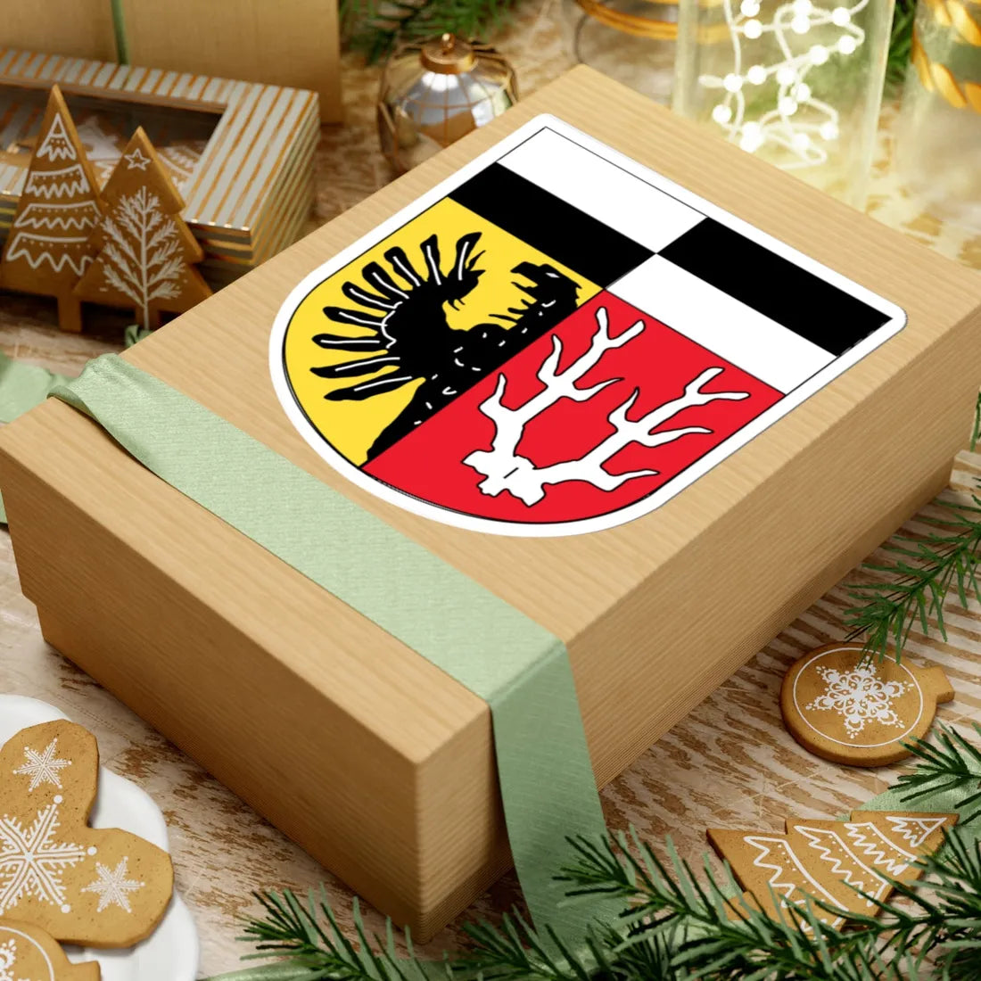 Wappen Landkreis Wunsiedel im Fichtelgebirge (Germany) (Coat of Arms) STICKER Vinyl Kiss-Cut Decal - The Sticker Space