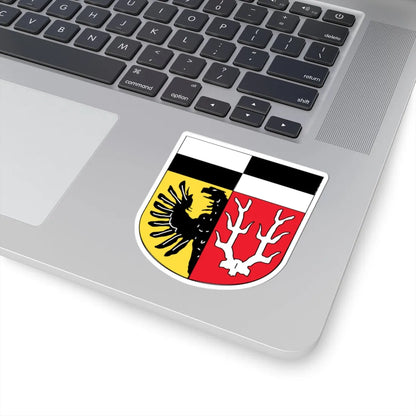 Wappen Landkreis Wunsiedel im Fichtelgebirge (Germany) (Coat of Arms) STICKER Vinyl Kiss-Cut Decal - The Sticker Space