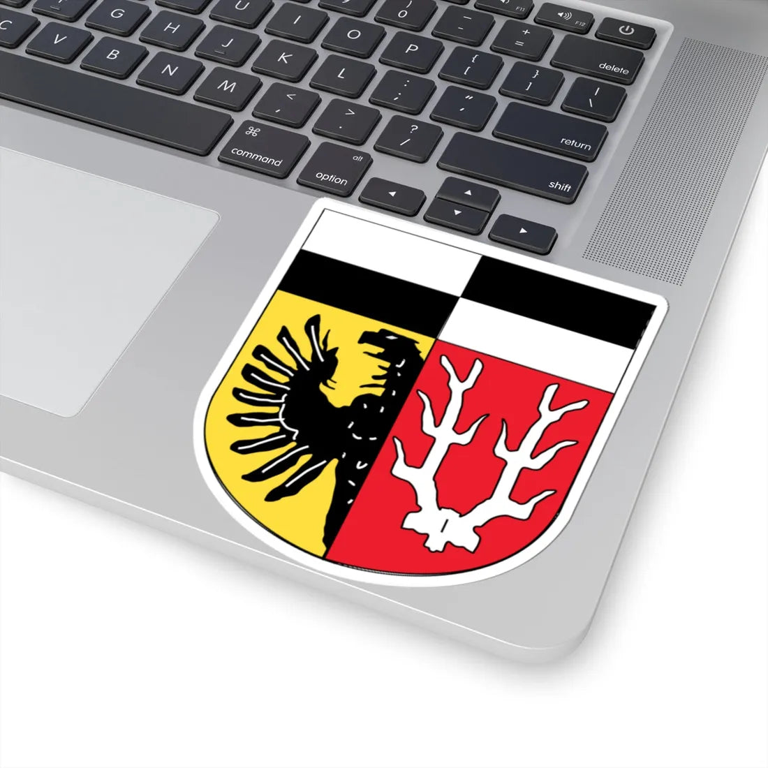 Wappen Landkreis Wunsiedel im Fichtelgebirge (Germany) (Coat of Arms) STICKER Vinyl Kiss-Cut Decal - The Sticker Space
