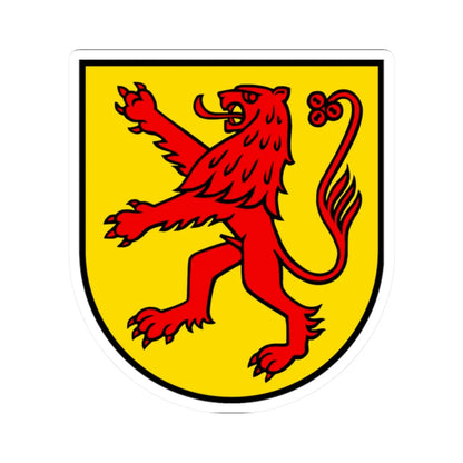 Wappen Laufenburg AG (Switzerland) (Coat of Arms) STICKER Vinyl Kiss-Cut Decal 2 Inch White - The Sticker Space
