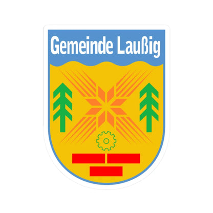 Wappen Laussig (Germany) (Coat of Arms) STICKER Vinyl Kiss-Cut Decal 2 Inch White - The Sticker Space