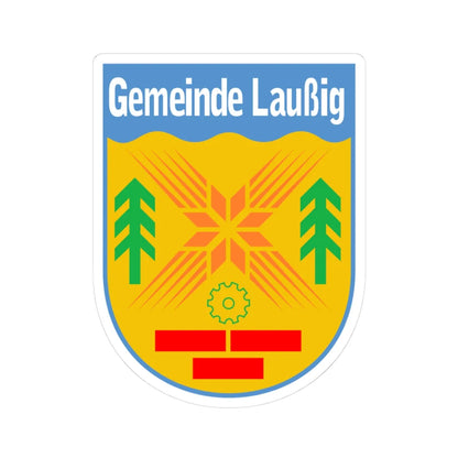 Wappen Laussig (Germany) (Coat of Arms) STICKER Vinyl Kiss-Cut Decal 3 Inch White - The Sticker Space