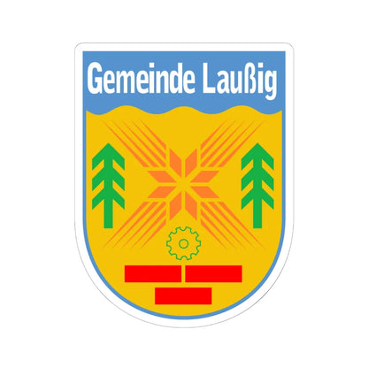Wappen Laussig (Germany) (Coat of Arms) STICKER Vinyl Kiss-Cut Decal 6 Inch White - The Sticker Space