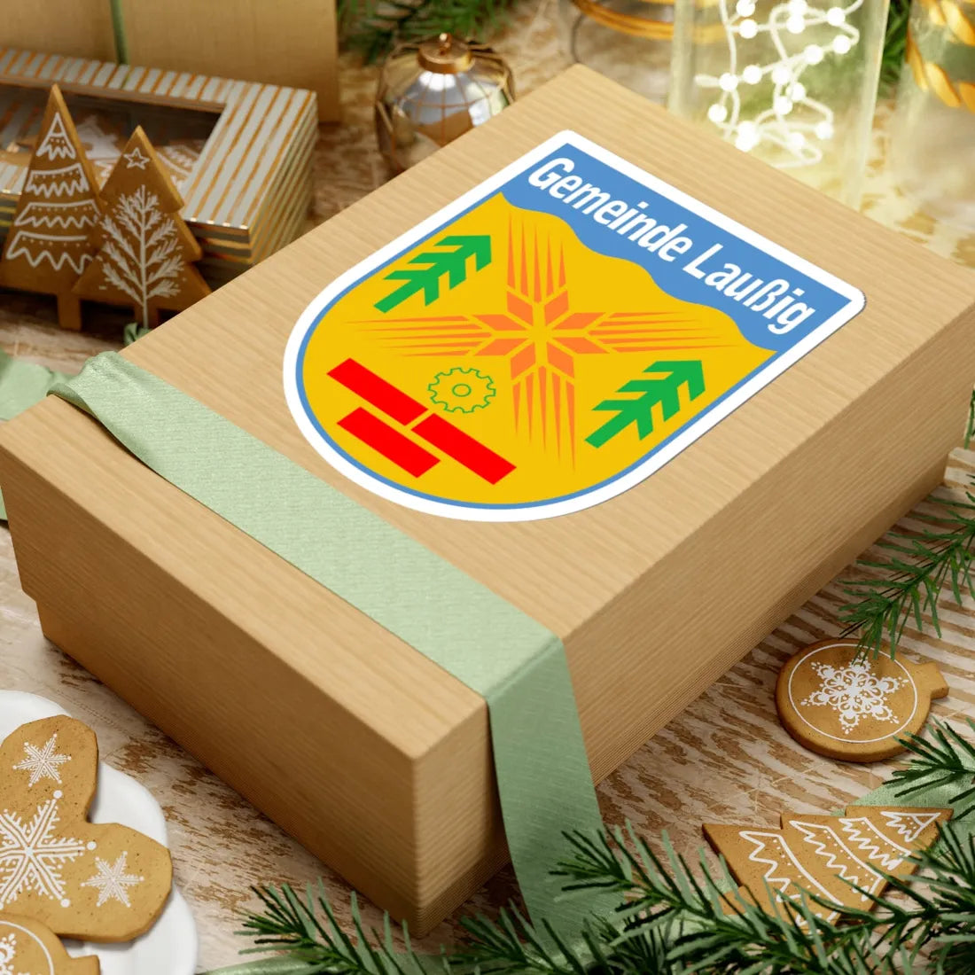 Wappen Laussig (Germany) (Coat of Arms) STICKER Vinyl Kiss-Cut Decal - The Sticker Space