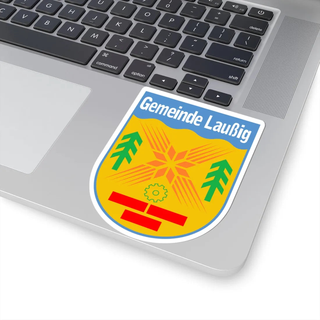 Wappen Laussig (Germany) (Coat of Arms) STICKER Vinyl Kiss-Cut Decal - The Sticker Space