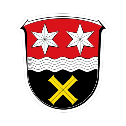 Wappen Lautertal Odenwald (Germany) (Coat of Arms) STICKER Vinyl Kiss-Cut Decal 3 Inch White - The Sticker Space