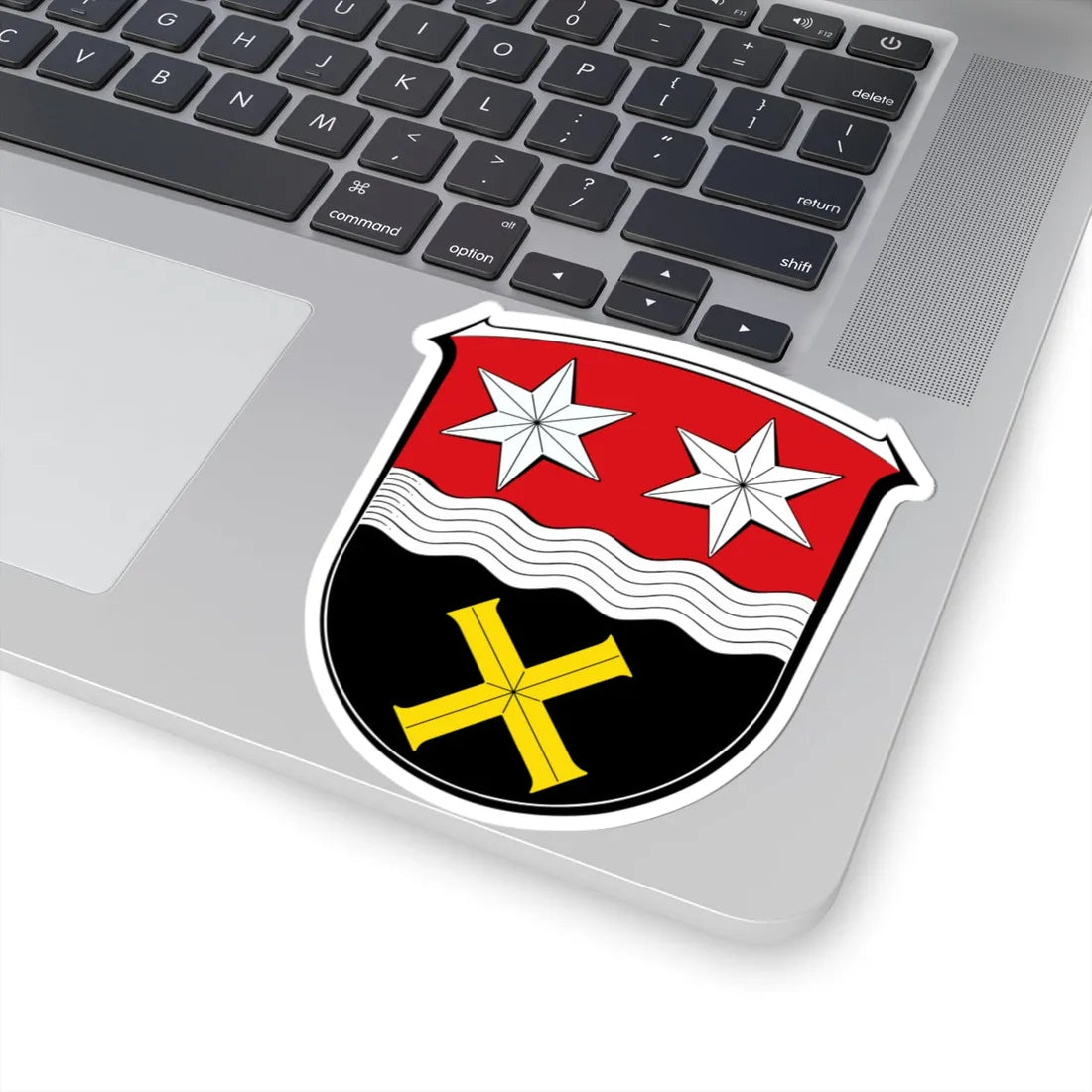 Wappen Lautertal Odenwald (Germany) (Coat of Arms) STICKER Vinyl Kiss-Cut Decal - The Sticker Space