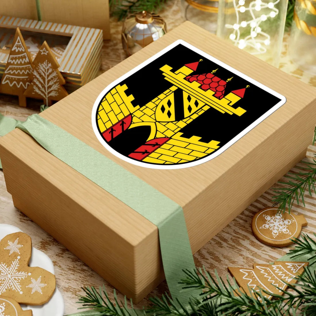 Wappen Leisnig (Germany) (Coat of Arms) STICKER Vinyl Kiss-Cut Decal - The Sticker Space