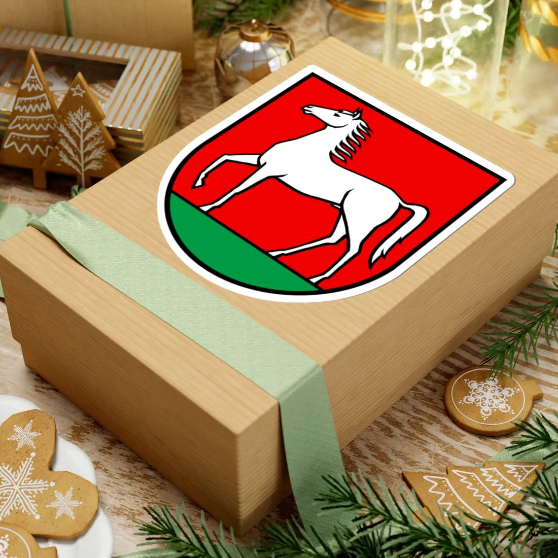 Wappen Lengnau AG (Switzerland) (Coat of Arms) STICKER Vinyl Kiss-Cut Decal - The Sticker Space