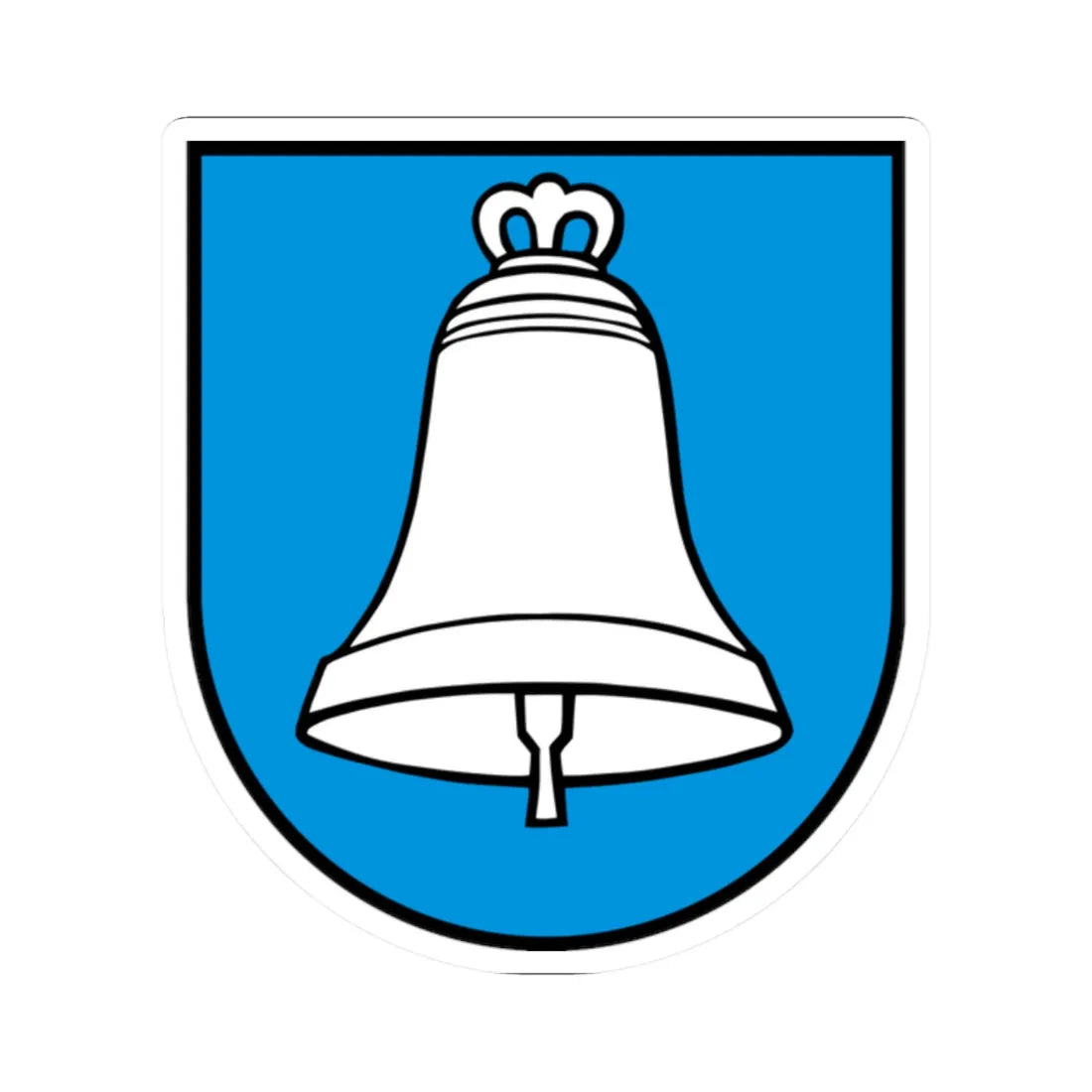 Wappen Leutwil (Switzerland) (Coat of Arms) STICKER Vinyl Kiss-Cut Decal 2 Inch White - The Sticker Space