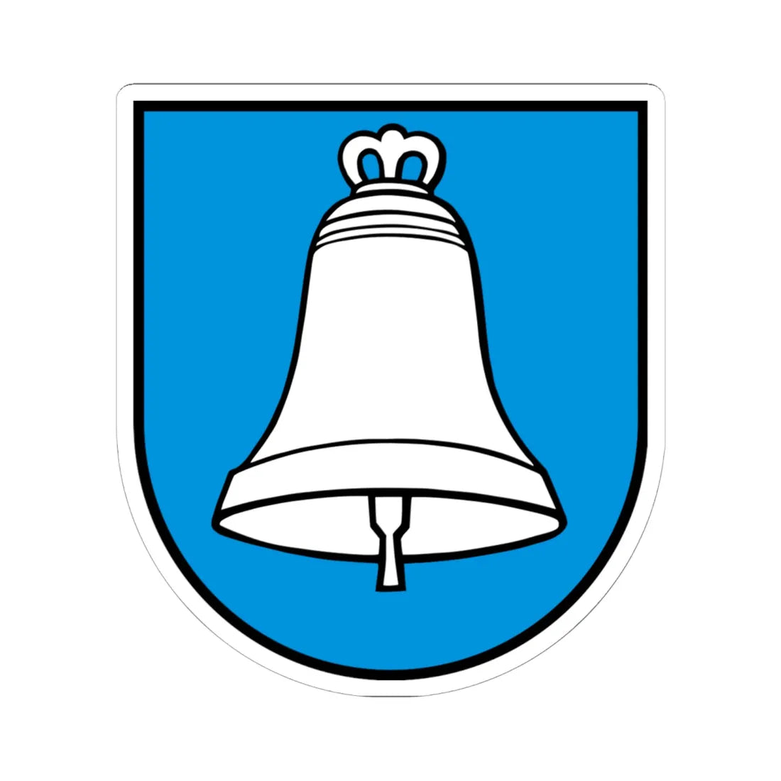 Wappen Leutwil (Switzerland) (Coat of Arms) STICKER Vinyl Kiss-Cut Decal 6 Inch White - The Sticker Space