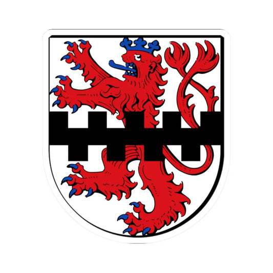 Wappen Leverkusen (Germany) (Coat of Arms) STICKER Vinyl Kiss-Cut Decal 2 Inch White - The Sticker Space