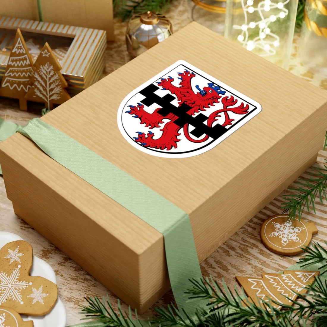 Wappen Leverkusen (Germany) (Coat of Arms) STICKER Vinyl Kiss-Cut Decal - The Sticker Space